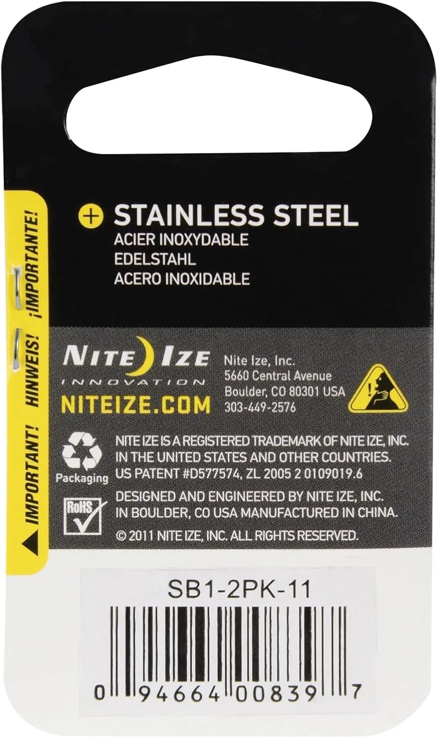 Nite Ize S-Biner Dual Carabiner in Stainless Steel