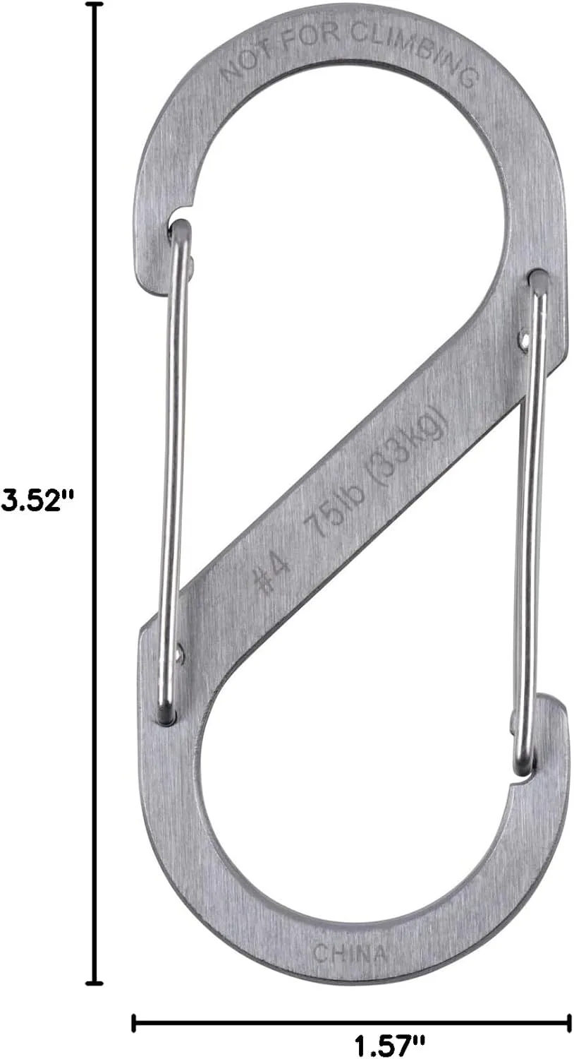 NITE IZE S-Biner Stainless Steel Dual-Gated Carabiner
