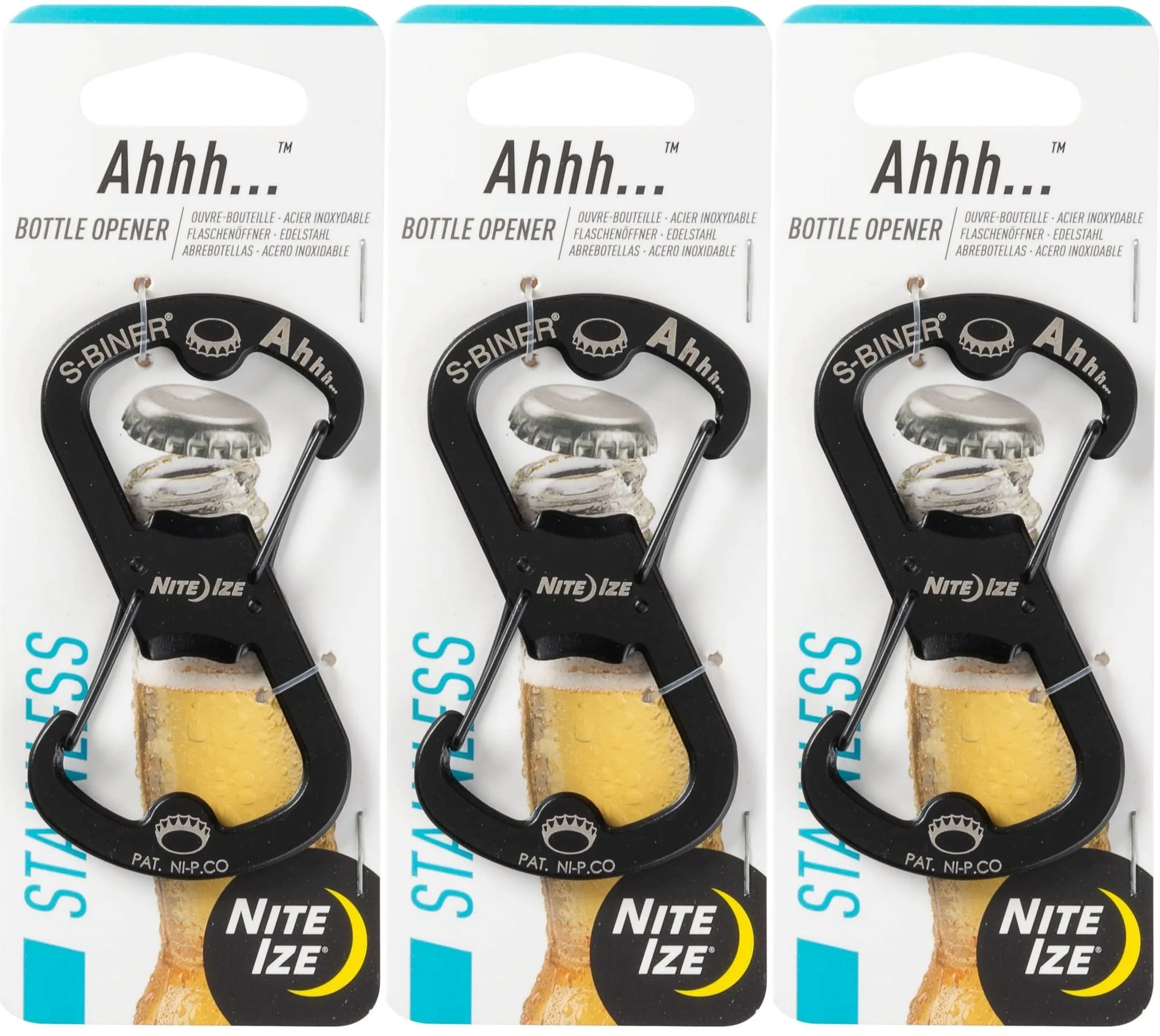 Nite Ize S-Biner Ahhh Dual-Function Carabiner and Bottle Opener