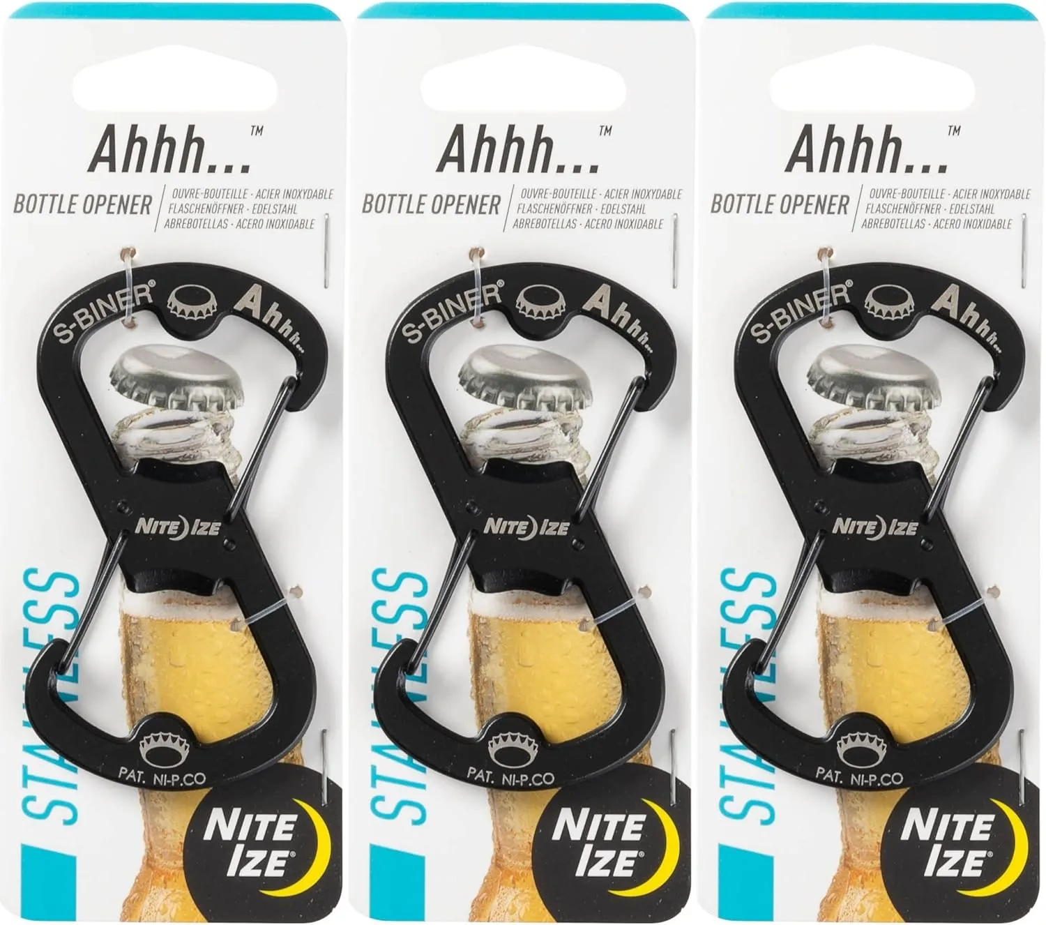 Nite Ize S-Biner Ahhh Dual-Function Carabiner and Bottle Opener