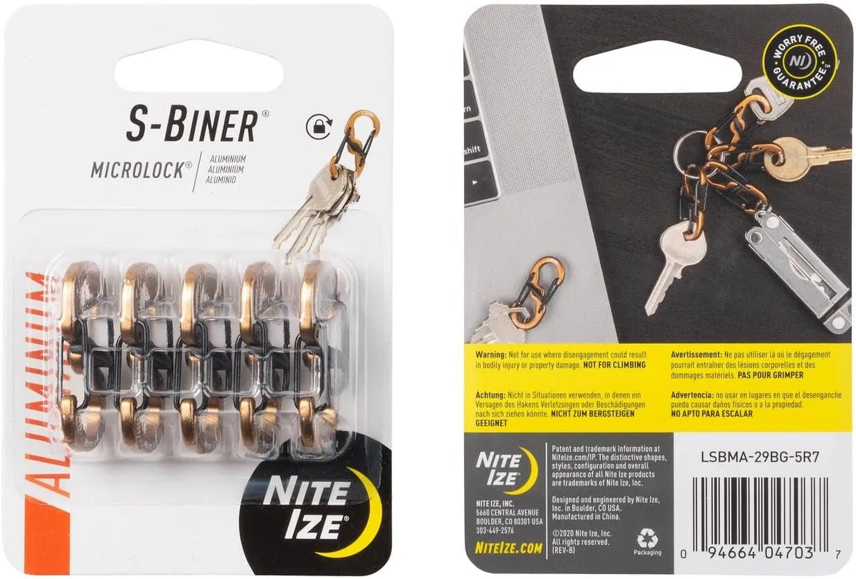 Nite Ize S-Biner MicroLock Lockable Key Holder
