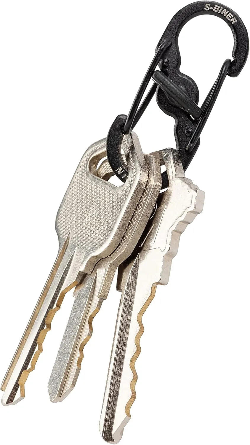 Nite Ize S-Biner MicroLock Stainless Steel Dual-Gate Carabiner Key Holder