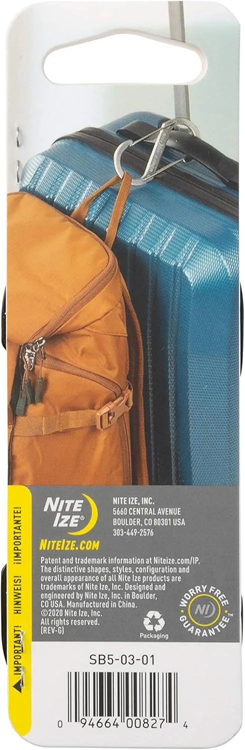NITE IZE S-Biner Stainless Steel Dual-Gated Carabiner