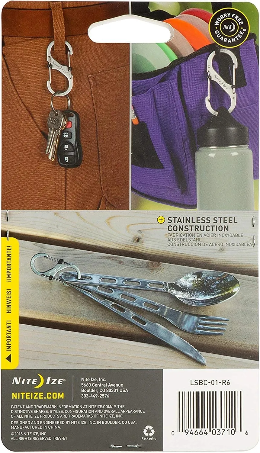 NITE IZE S-Biner SlideLock Stainless Steel Dual Locking Carabiner