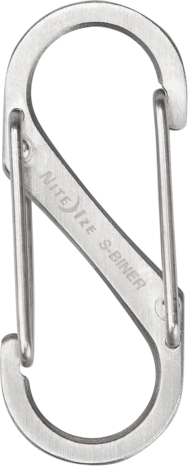 S-Biner Stainless Steel Dual Carabiner #1 - 6 Pack - Stainless