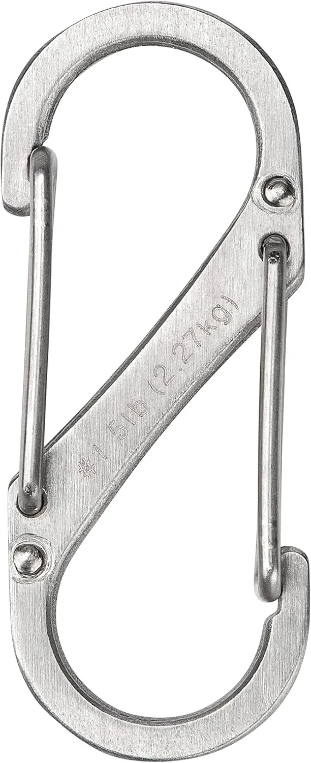 S-Biner Stainless Steel Dual Carabiner #1 - 6 Pack - Stainless