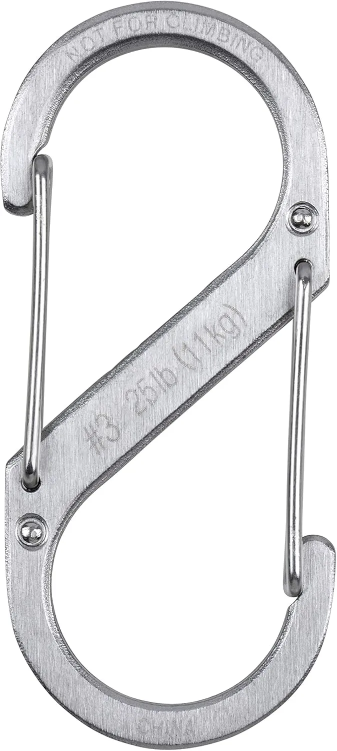 NITE IZE S-Biner Stainless Steel Dual-Gated Carabiner