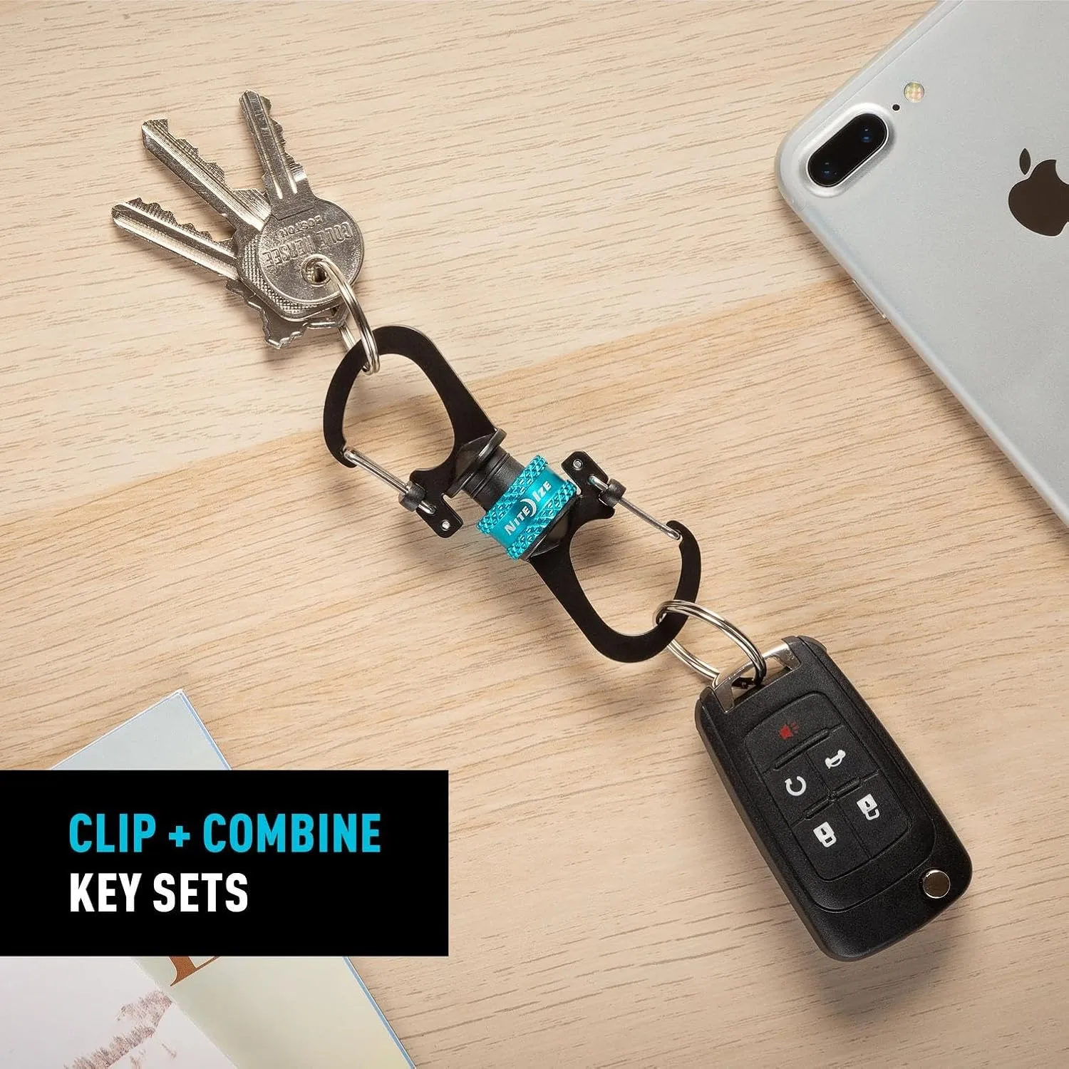 Nite Ize SlideLock 360 Degree Magnetic Locking Dual S-Biner Carabiner