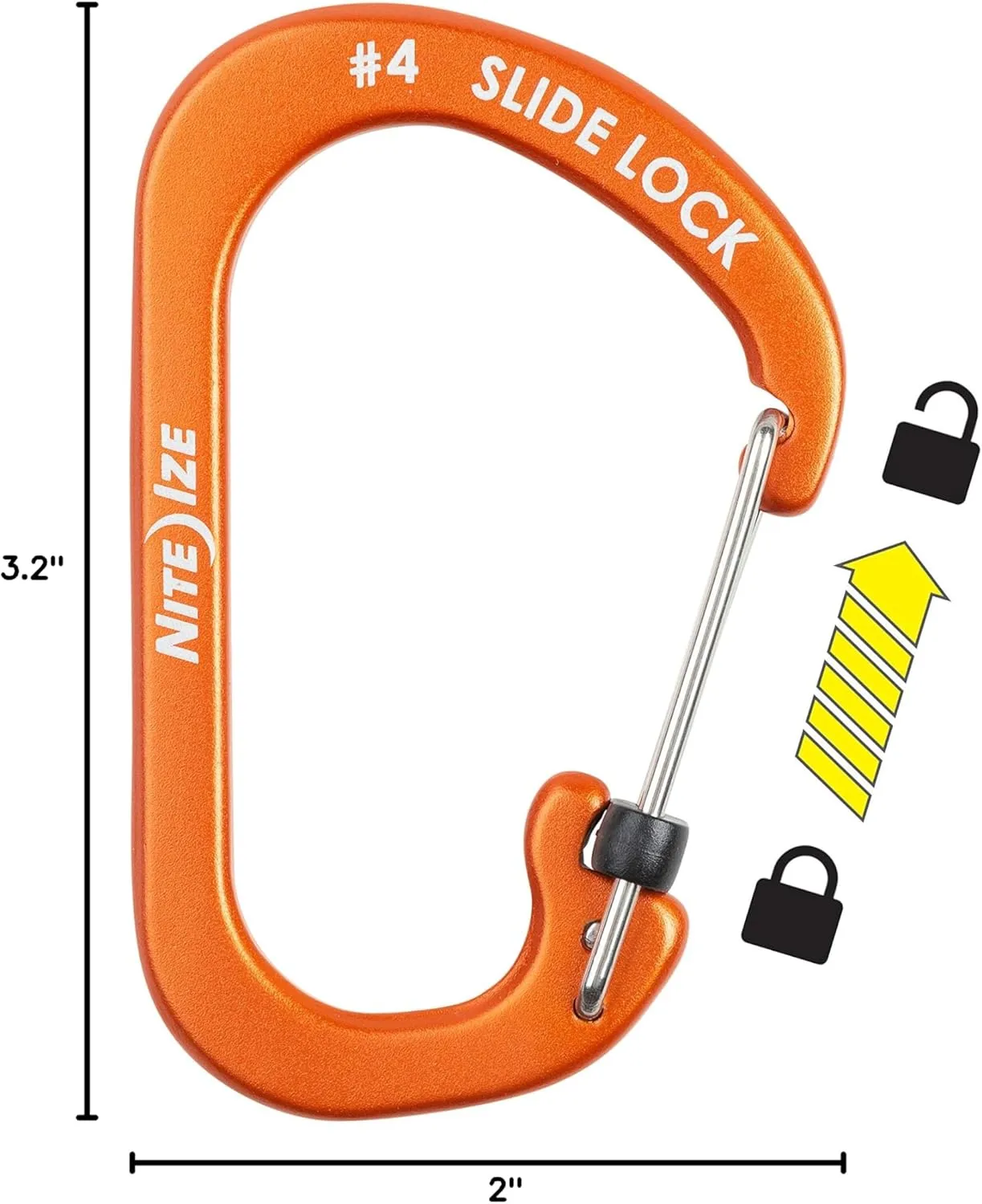 NITE IZE SlideLock Aluminum Carabiner