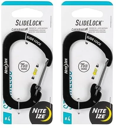 Nite Ize SlideLock Carabiner with Slide-to-Lock Gate
