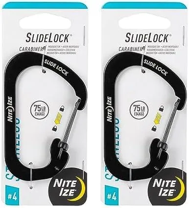 Nite Ize SlideLock Carabiner with Slide-to-Lock Gate