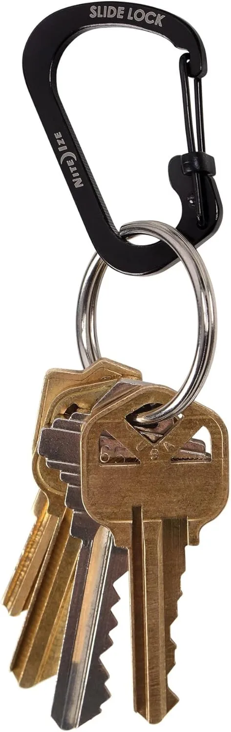 Nite Ize SlideLock Stainless Steel Carabiner Key Holder