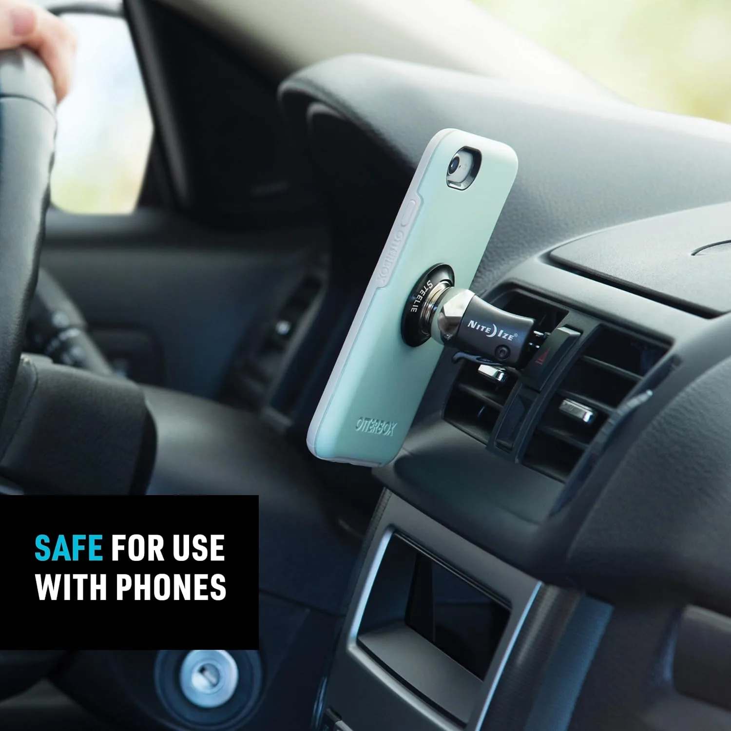 Nite Ize Steelie Vent Kit - Magnetic Phone Mount for Car Vents