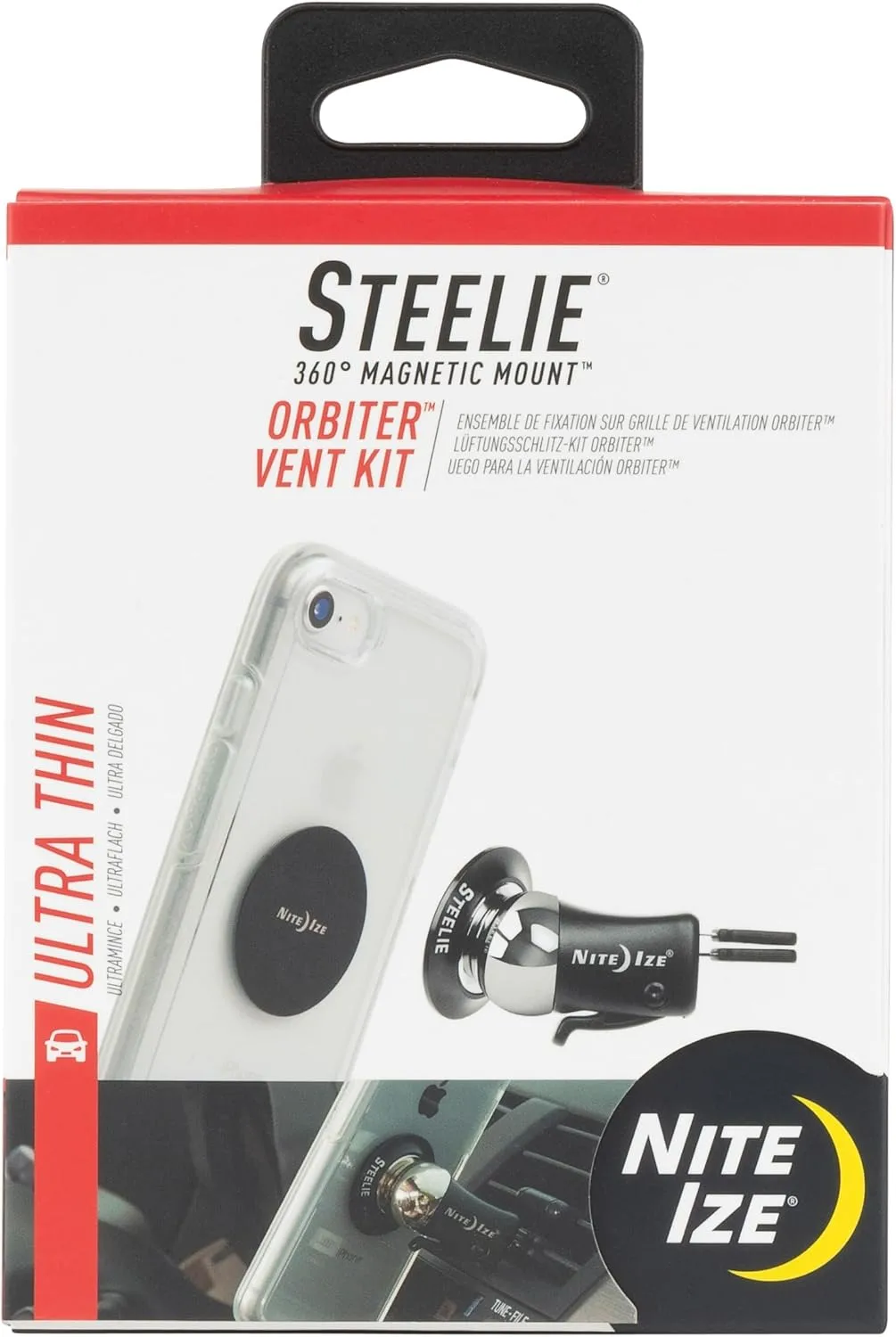 Nite Ize Steelie Vent Kit - Magnetic Phone Mount for Car Vents