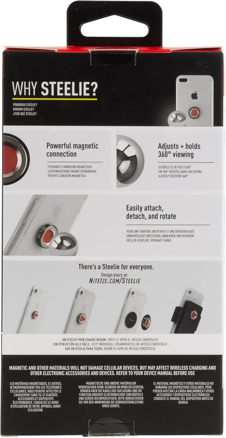 Nite Ize Steelie Vent Kit - Magnetic Phone Mount for Car Vents
