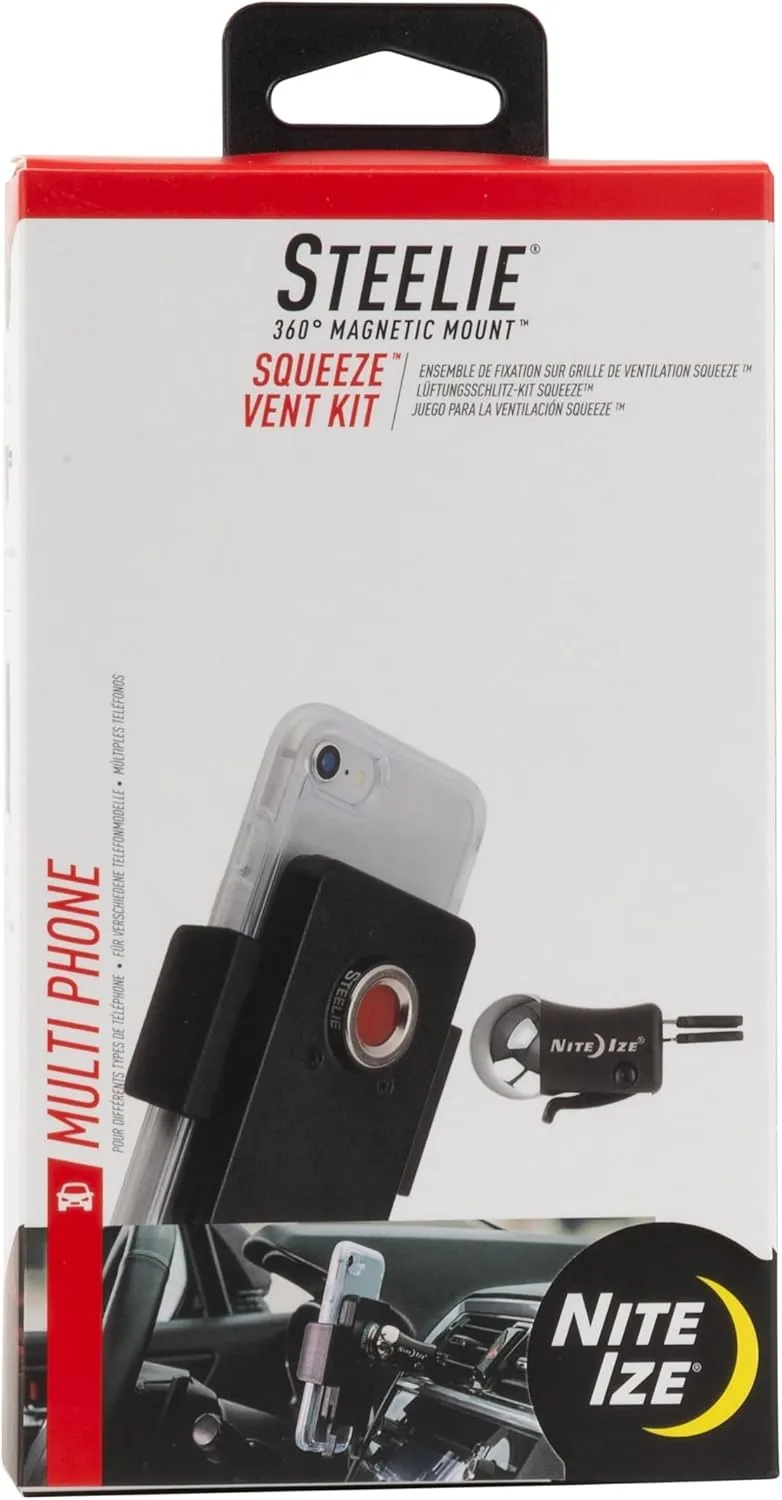 Nite Ize Steelie Vent Kit - Magnetic Phone Mount for Car Vents