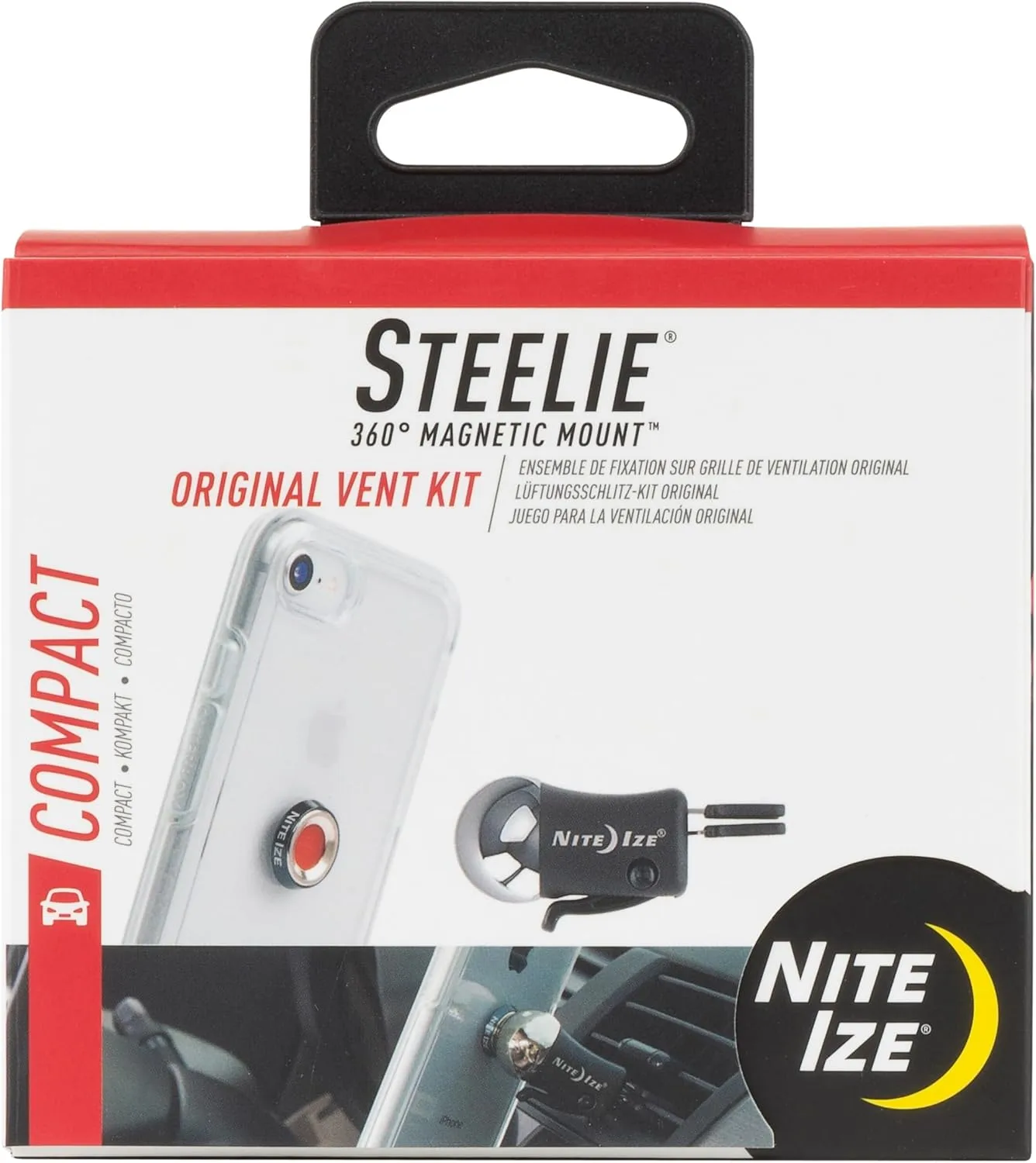 Nite Ize Steelie Vent Kit - Magnetic Phone Mount for Car Vents