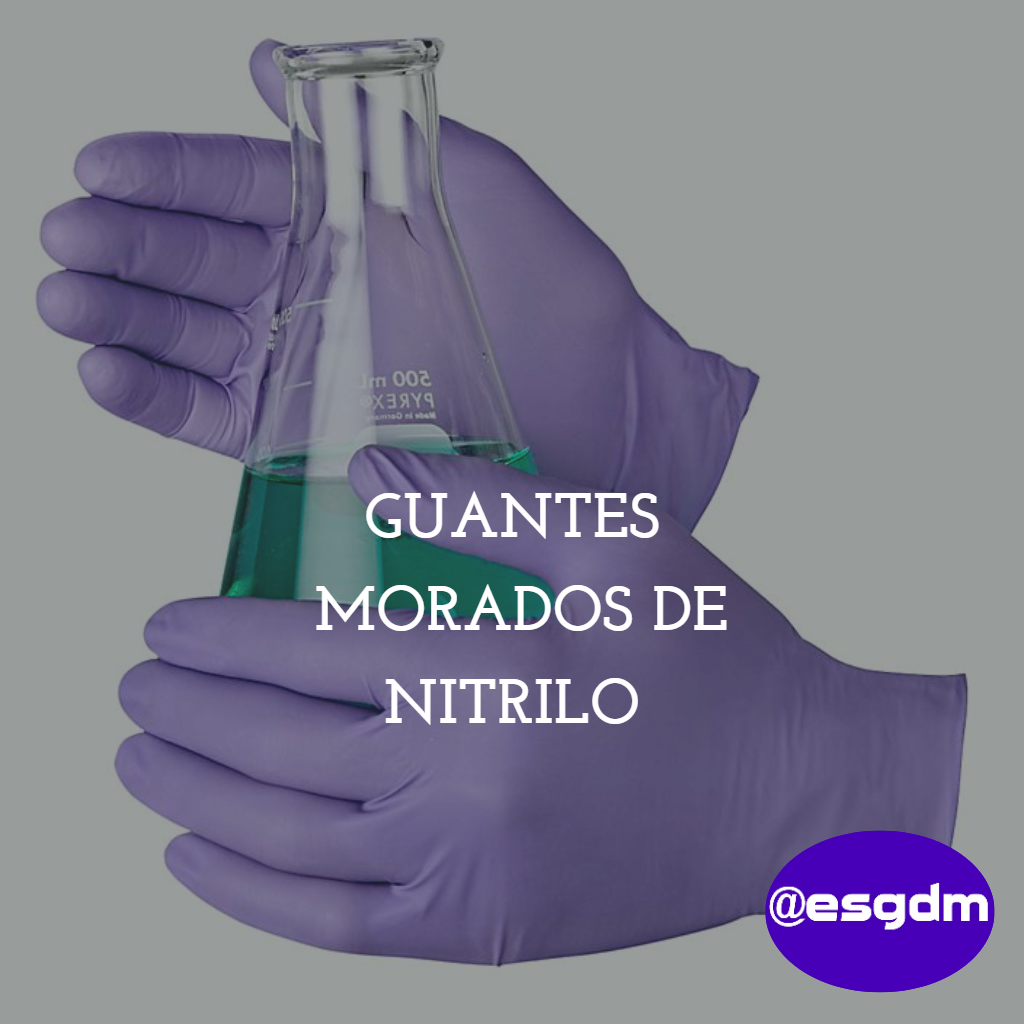 Guante De Nitrilo Para Examen Lila Ch