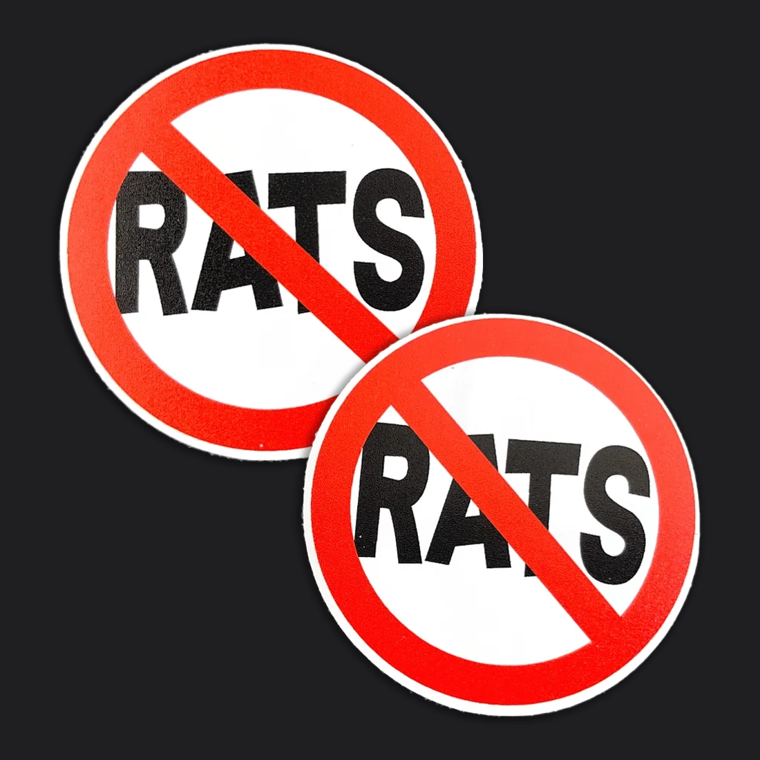 NO RATS STICKER - 2 FO 5