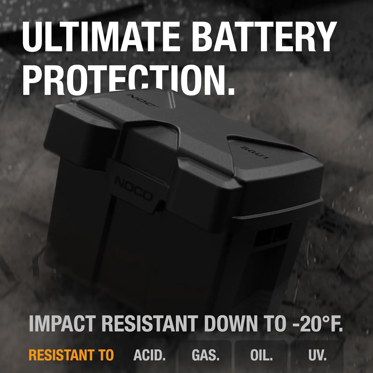 NOCO Snap-Top BGU1 Battery Box, Group U1 12V Battery Box for Lawn and Garden, Generators, Gate Openers and Equipment