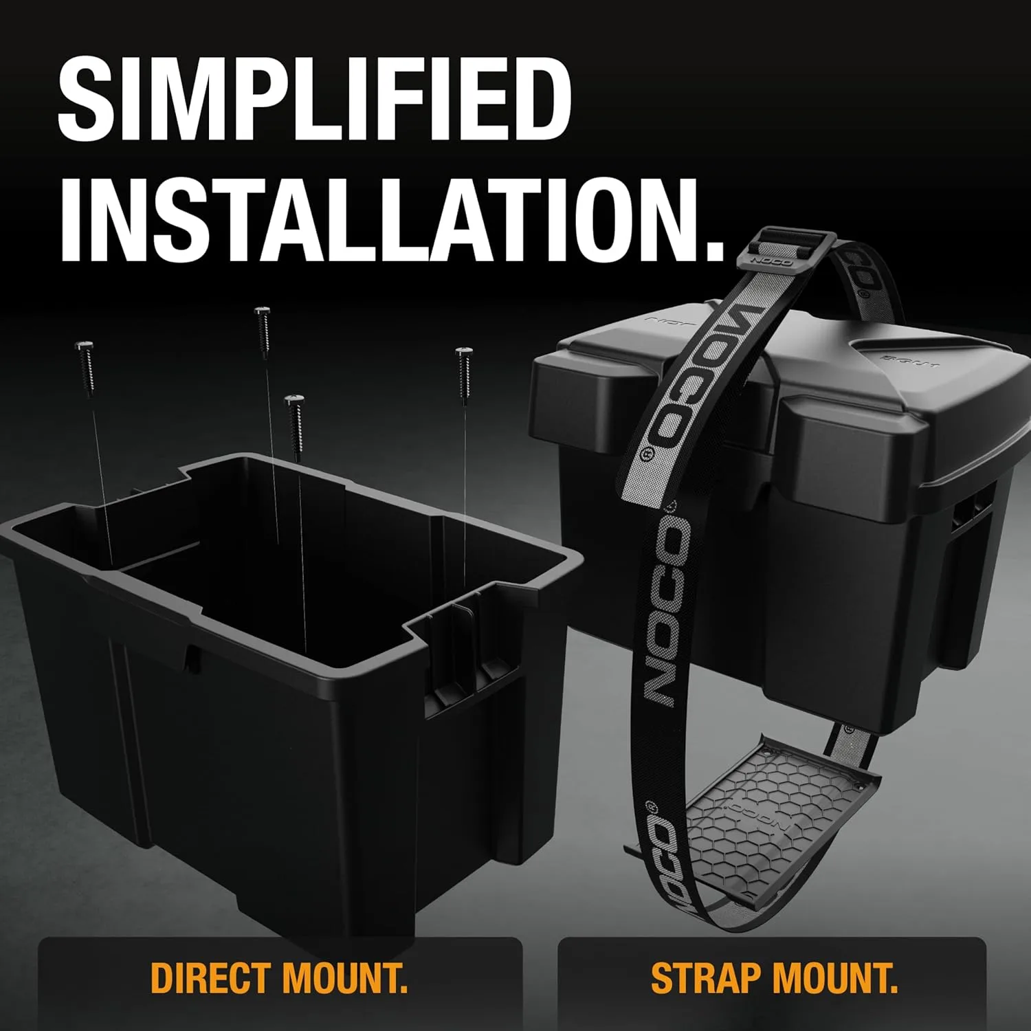NOCO Snap-Top BGU1 Battery Box, Group U1 12V Battery Box for Lawn and Garden, Generators, Gate Openers and Equipment