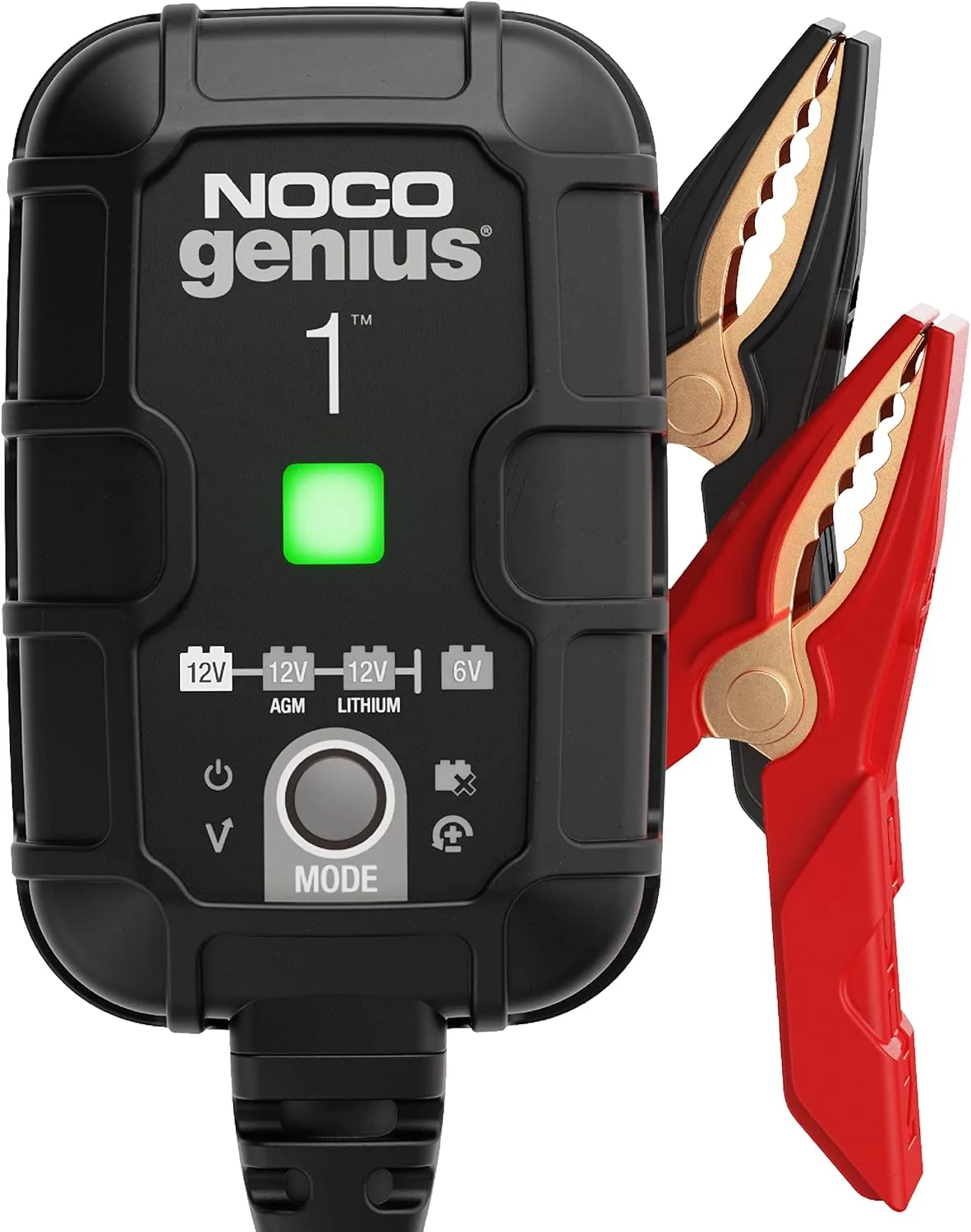 NOCO GENIUS1: 1A 6V/12V Smart Battery Charger – Automatic Maintainer
