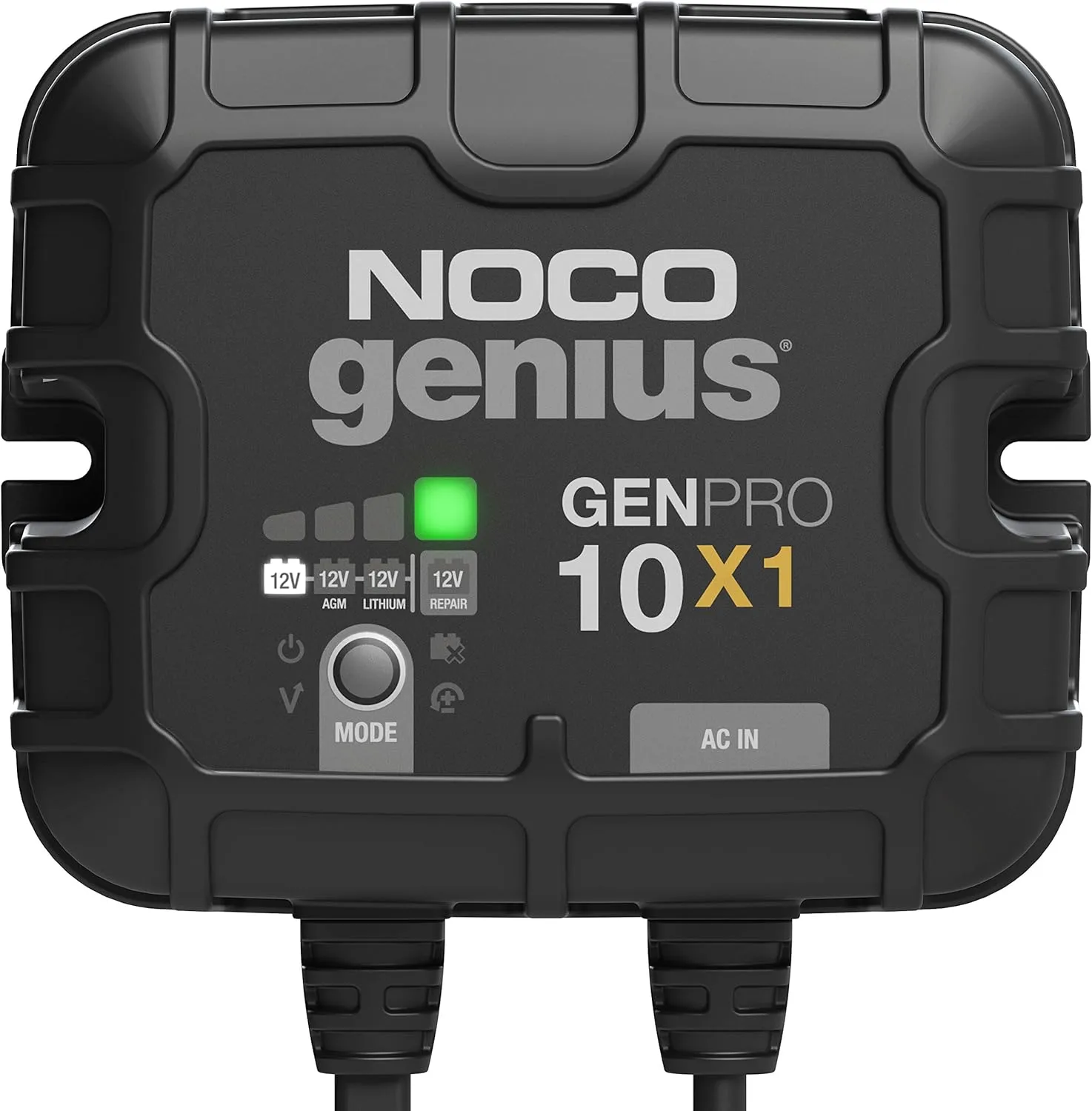 NOCO Genius GENPRO10X1: 1-Bank, 10A Onboard Battery Charger - 12V Waterproof Marine Charger