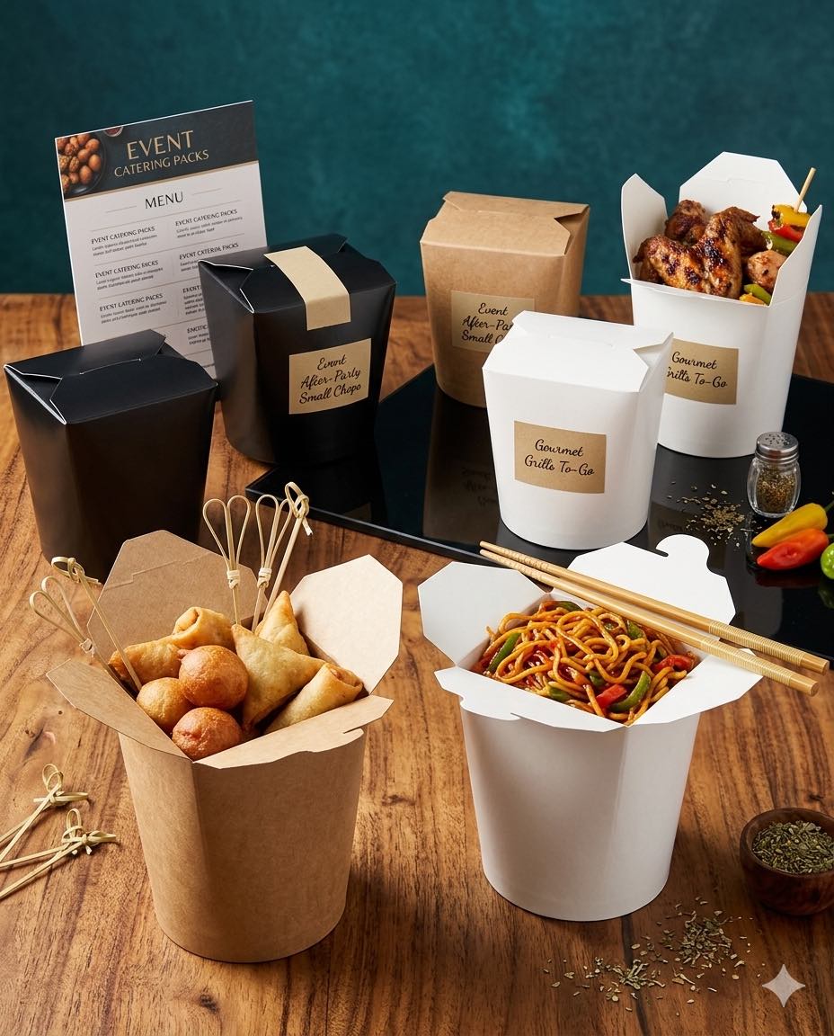 24oz NOODLES BUCKET BOX (KRAFT/WHITE/BLACK)
