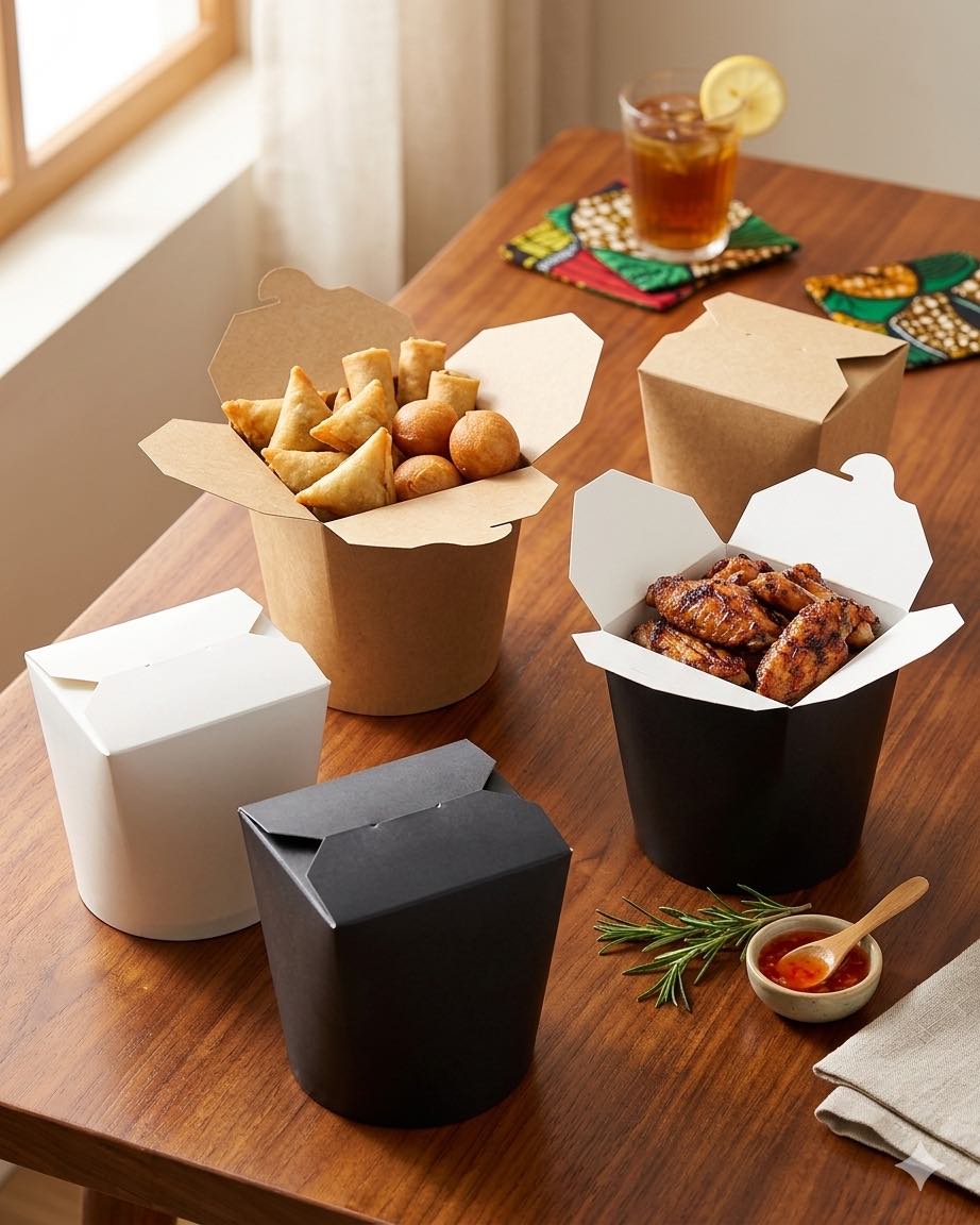 24oz NOODLES BUCKET BOX (KRAFT/WHITE/BLACK)