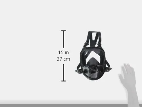 North 5400 Series Niosh-Approved Full Facepiece Respirator, Med/Large (54001) 1 Count (Pack of 1)