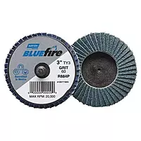 Flap Disc, Crs, Grit 40, TY 3, 2in, Bluefire (3 Pieces)