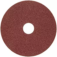 Merit Resin Abrasive Disc, Fiber Backing, Aluminum Oxide, 7/8" Arbor, 4-1/2" Diameter, Grit 36 (Box of 25)