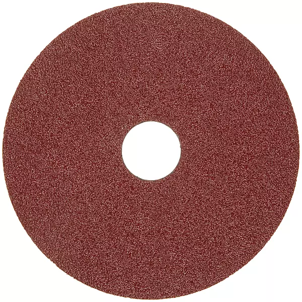 Merit Resin Abrasive Disc, Fiber Backing, Aluminum Oxide, 7/8" Arbor, 4-1/2" Diameter, Grit 36 (Box of 25)
