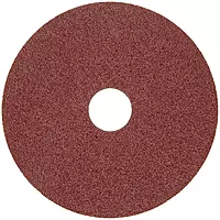 Merit Resin Abrasive Disc, Fiber Backing, Aluminum Oxide, 7/8" Arbor, 4-1/2" Diameter, Grit 36 (Box of 25)