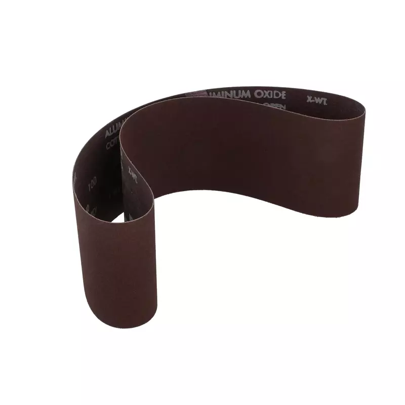 Abrasive Belt: 4" Wide, 36" Long, 100 Grit, Aluminum Oxide