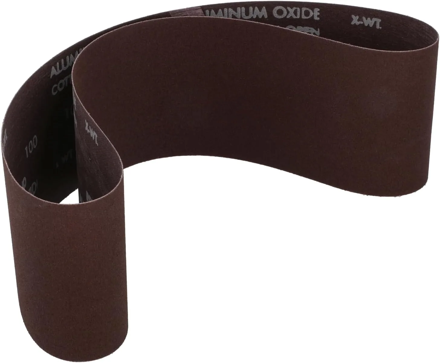 Abrasive Belt: 4" Wide, 36" Long, 100 Grit, Aluminum Oxide