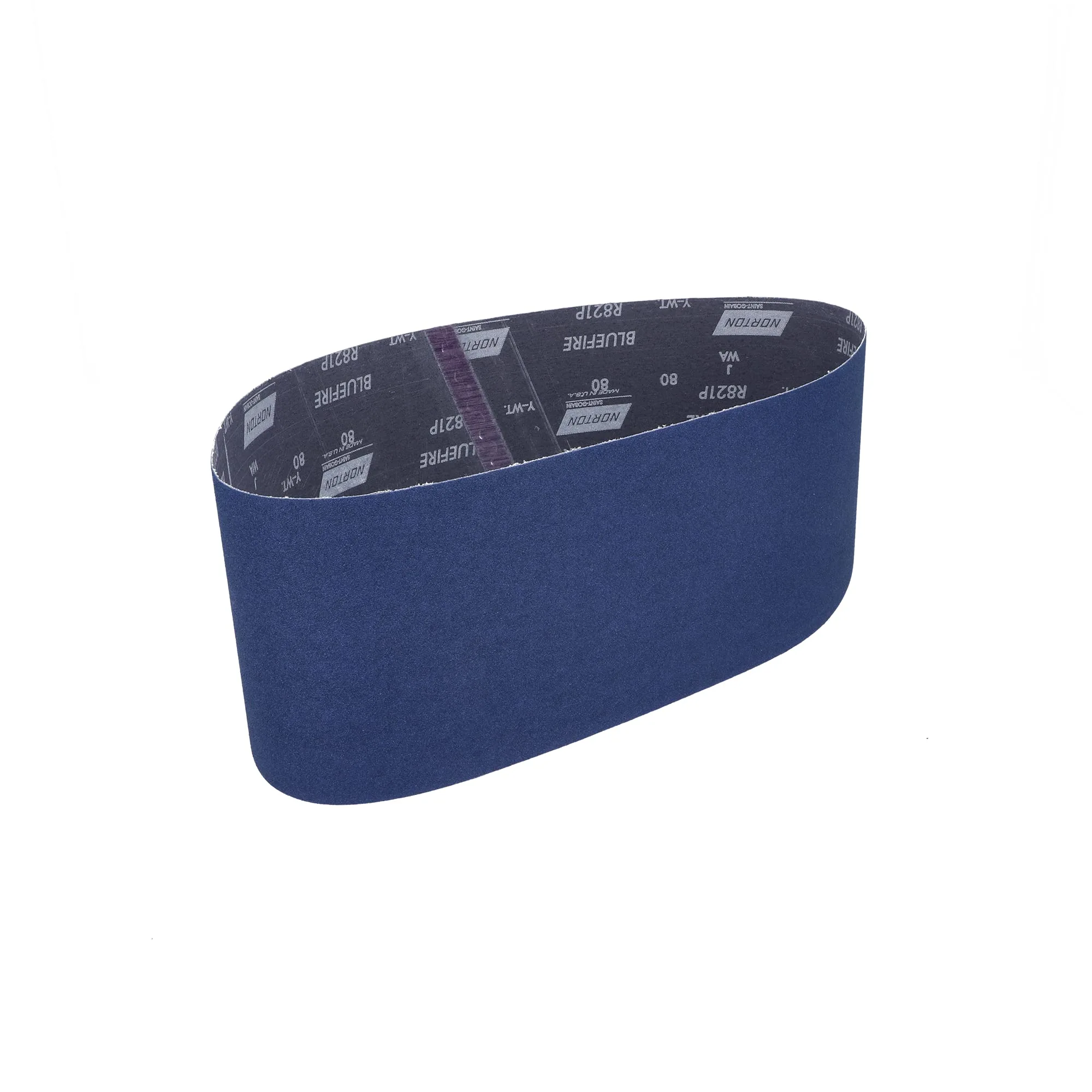 NORTON Abrasive Sanding Belt, 6 in x 48 in, 80 Grit, Zirconia Alumina