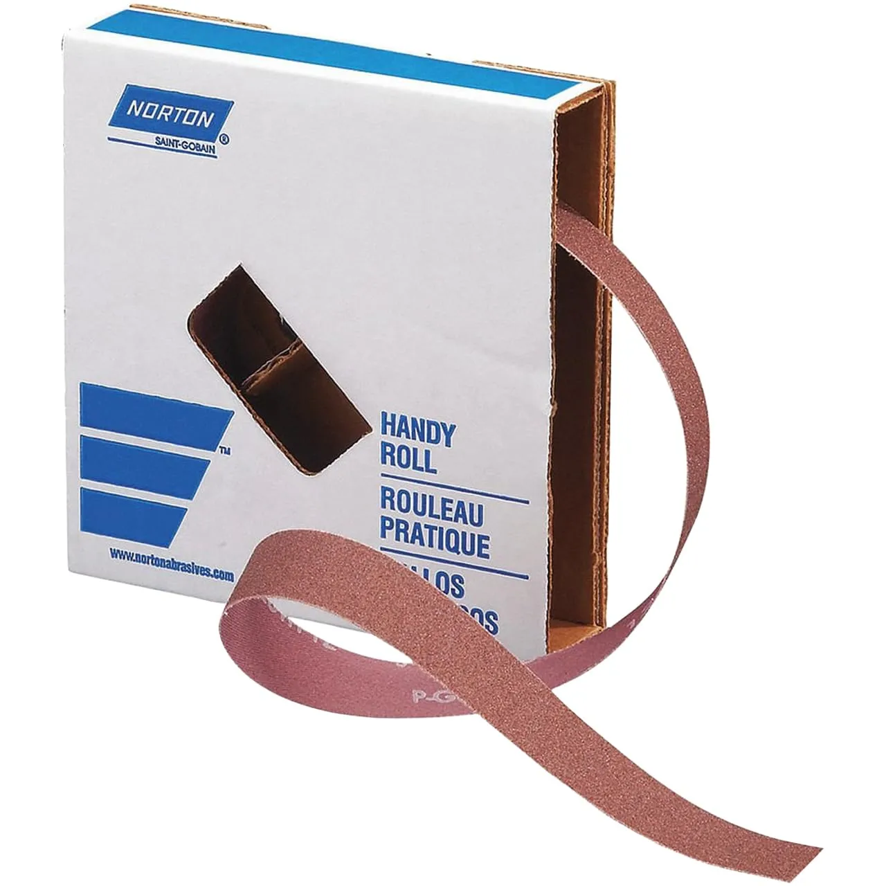 Norton K225 Metalite Abrasive Roll, Cloth Backing, Aluminum Oxide, 2" Width x 50yd Length, Grit P120