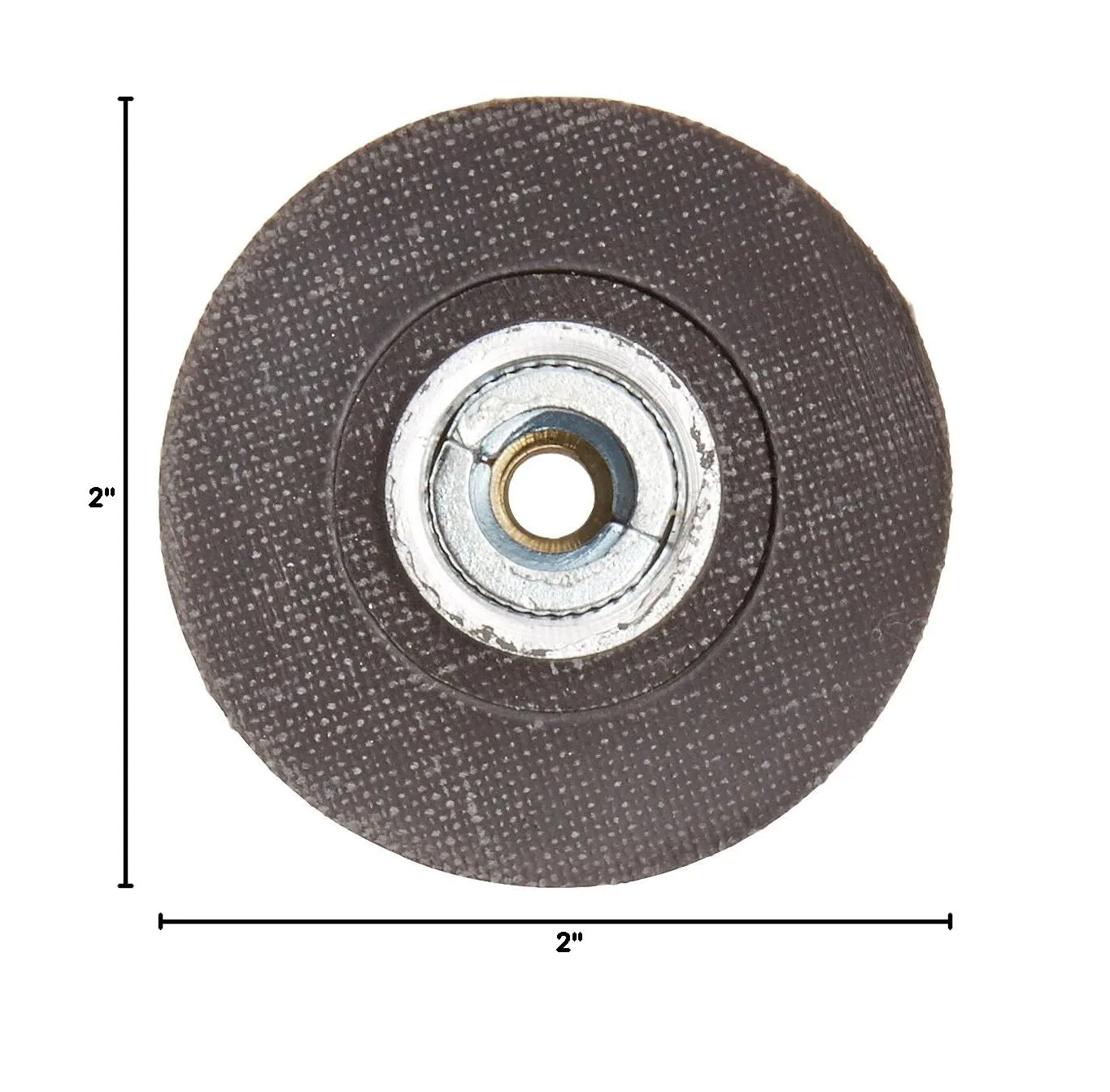 Norton Speed-Lok TR Back-Up Pad, 2" Diameter, Grit Medium (Pack of 10)