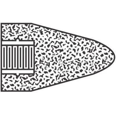 Type 16 Gemini Cone 1-1/2 x 2-1/2 x 3/8, 24 Grit