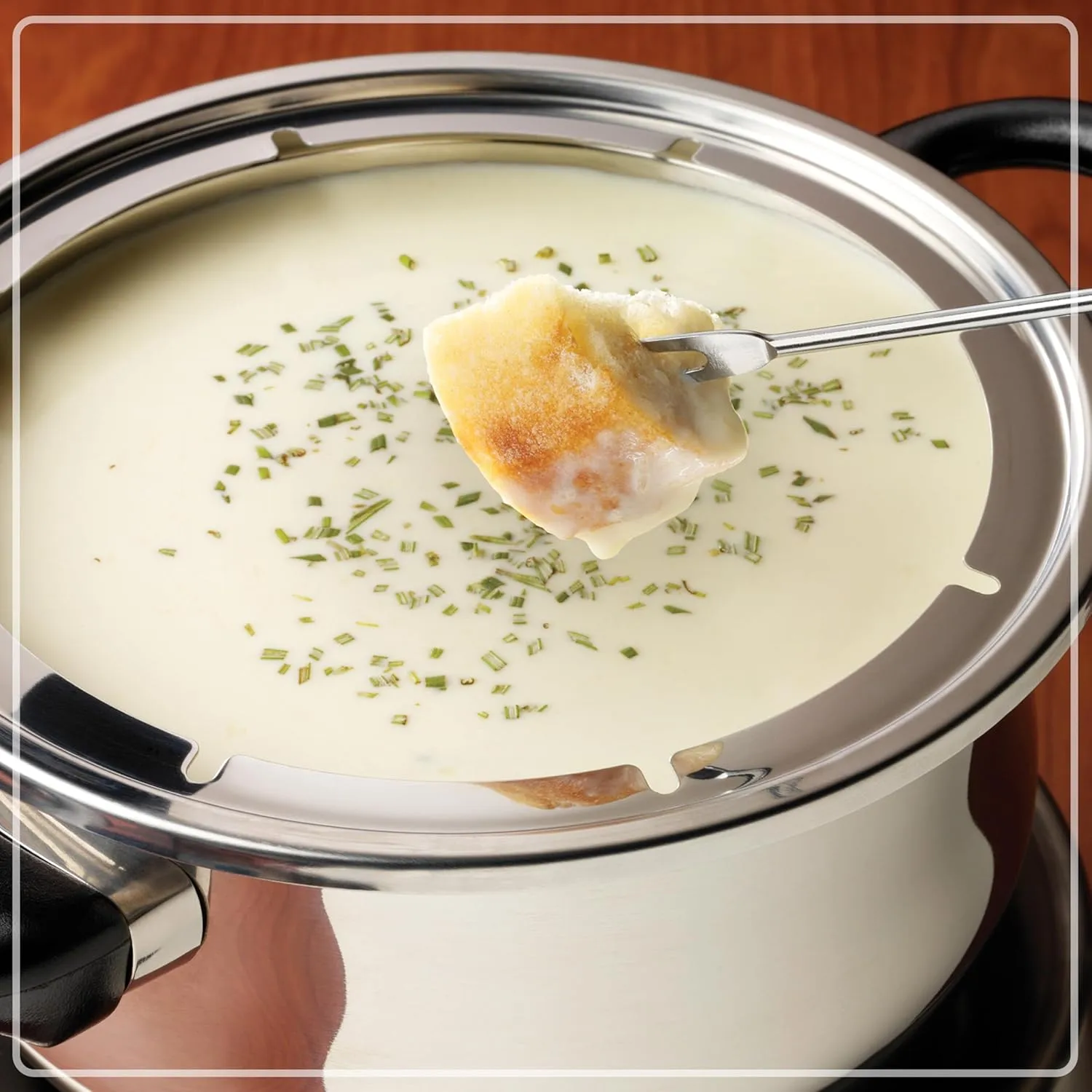 Nostalgia 6-Cup Electric Fondue Pot Set for Cheese & Chocolate - 6 Color-Coded Forks