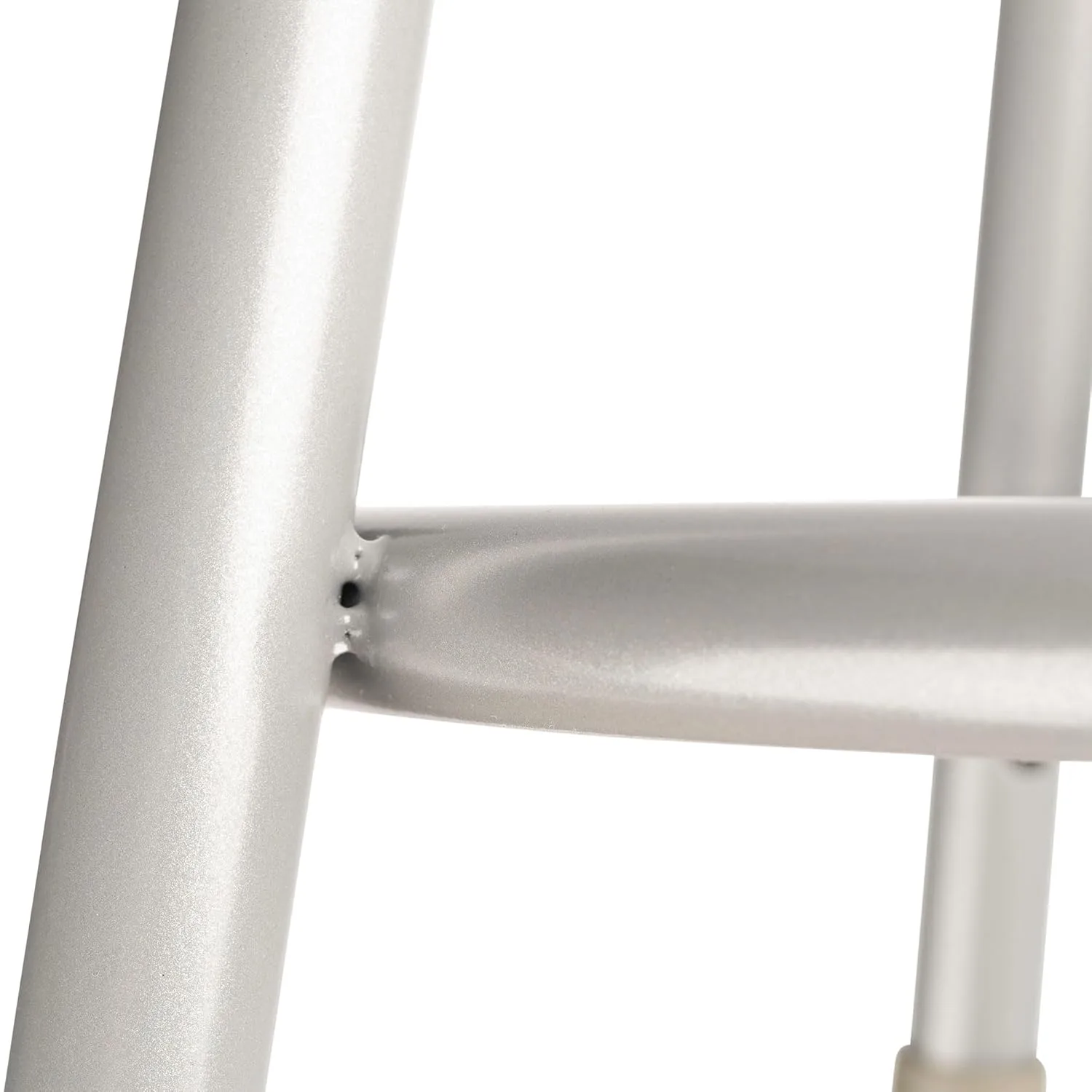 6200 Series Height Adjustable Heavy Duty Steel Stool, Backless, 19"-27" Seat Height, Brown Seat, Gray Base