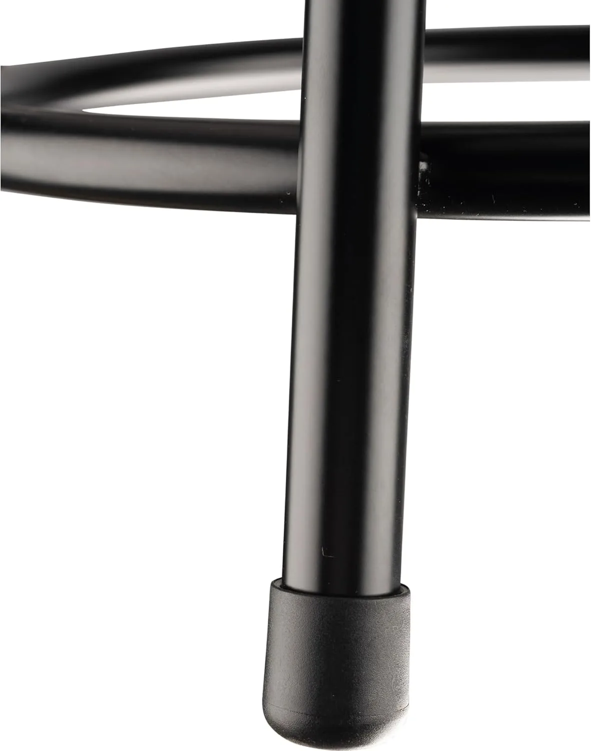 National Public Seating 6400 Vinyl Task Stool, With Backrest, 37in-39inH, Black