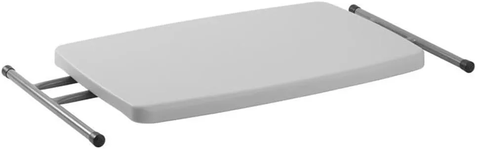PT Series 20x30 Metal Personal Folding Table in Speckled Gray