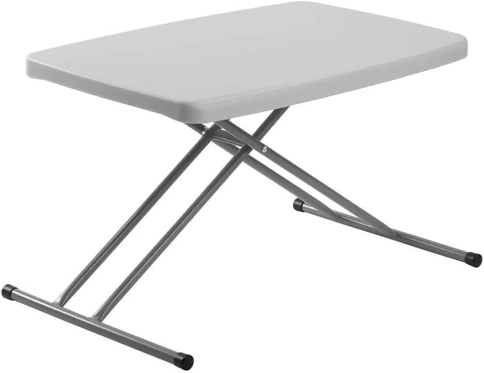 PT Series 20x30 Metal Personal Folding Table in Speckled Gray