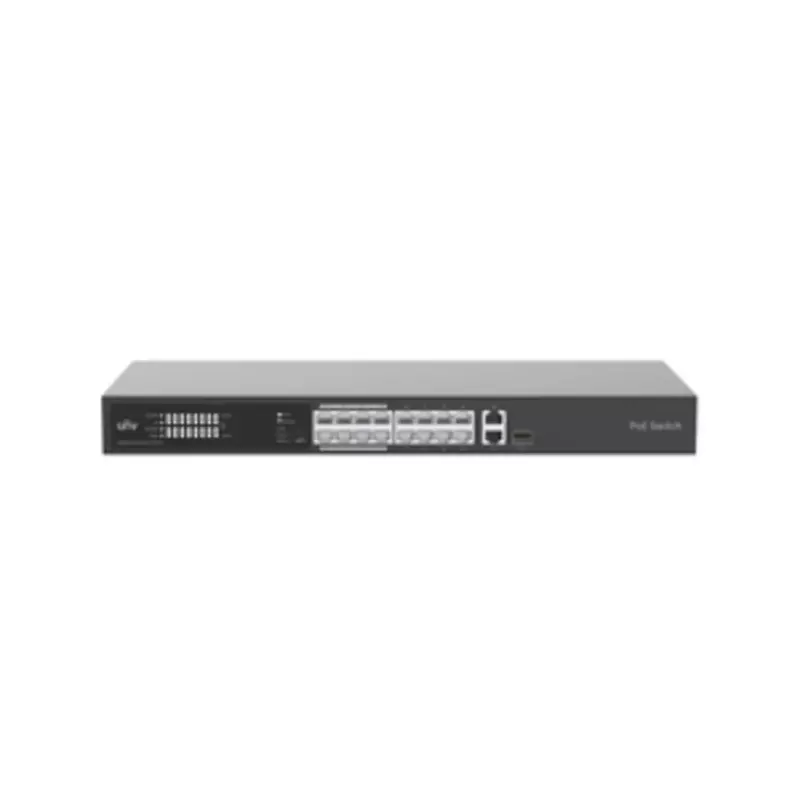 UNV 16-port, 2 Uplink port PoE Switch NSW2020-16T1GT1GC-POE-IN