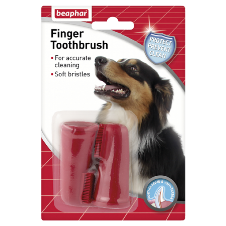 BEAPHAR FINGER TOOTHBRUSH - 2 PCS BEAPHAR FINGER TOOTHBRUSH - 2 PCS