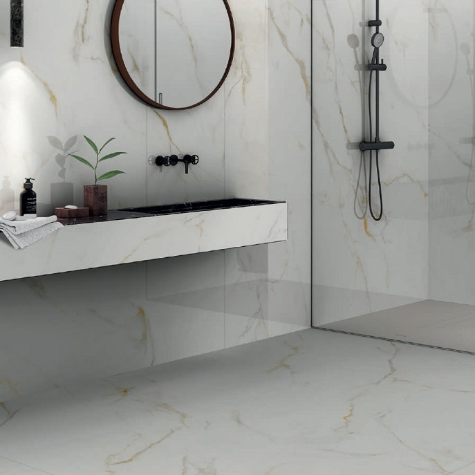 GRESIE NUOVOCORSO, CALACATTA ORO, NATURAL LUCIOS 160x320, 6.5mm