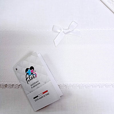 Nuovo Lenzuolino da Ricamare Filet