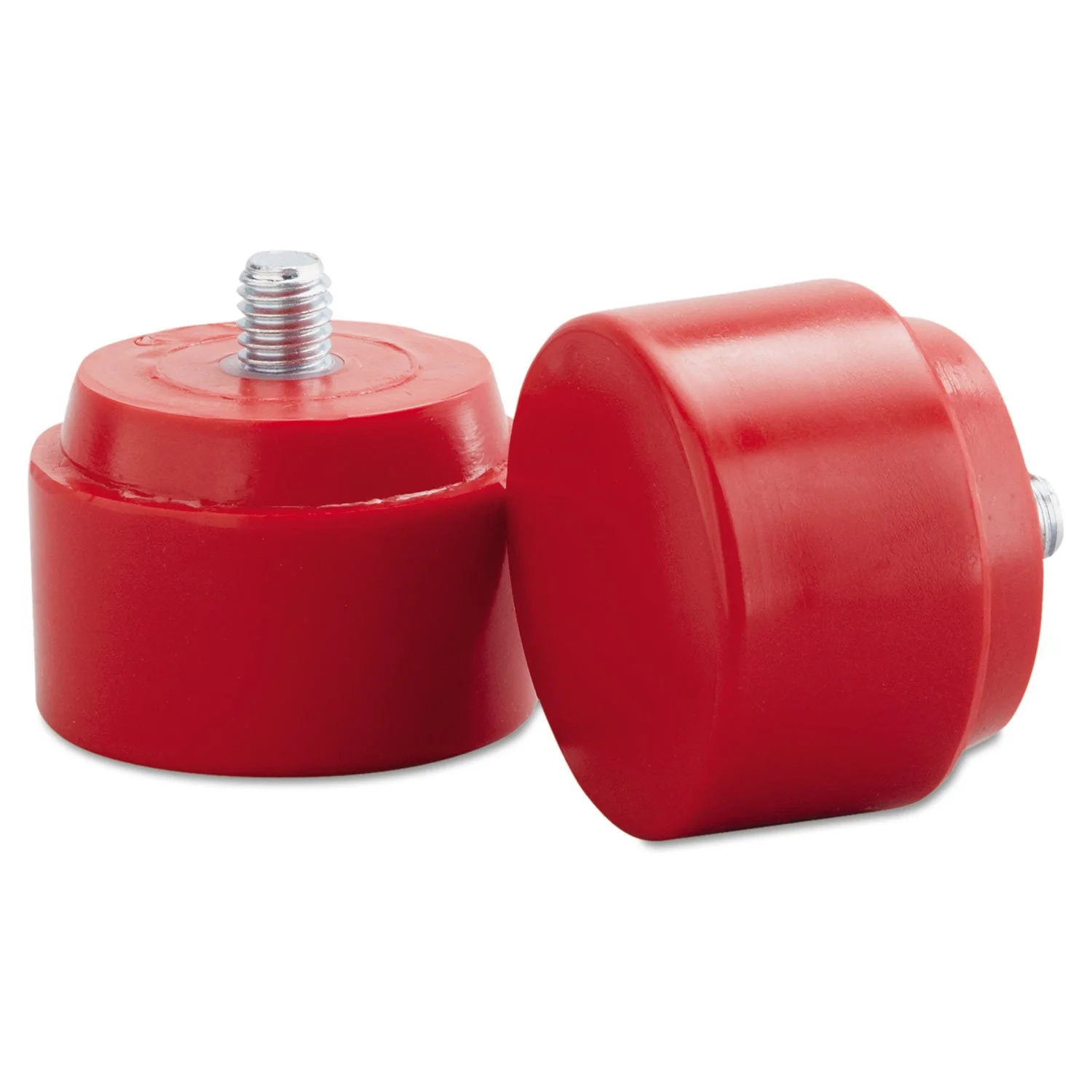 Nupla 15-203 NUPLAFLEX Soft Face Hammer Striking Tips, 2 ", Medium, Red (Pack of 2)